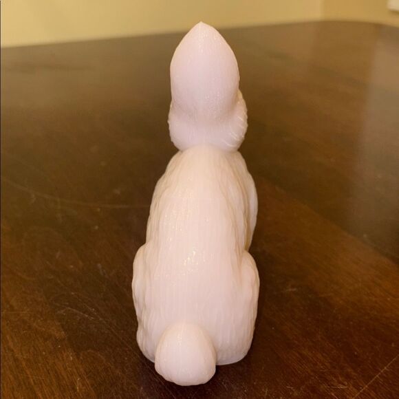 Mosser Glass Crown Tuscan Pink Easter Rabbit Bunny - Picture 4 of 6